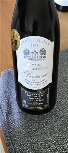 Loire Valley Bourgueil Domaine Des Mailloches Vieilles Vignes 2017