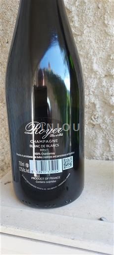 Champaña Champán Royer Père et Fils Blanc de Blancs Sin añada