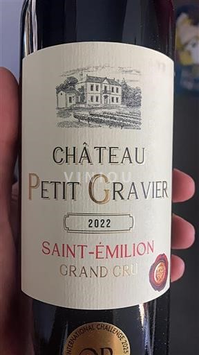 Bordeaux Saint-Émilion Grand Cru Petit Gravier 2022