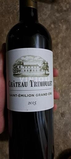 Bordeaux Saint-Émilion Grand Cru Grand Cru Château Trimoulet 2015