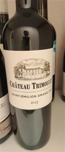 Bordeaux Saint-Émilion Grand Cru Grand Cru Château Trimoulet 2015