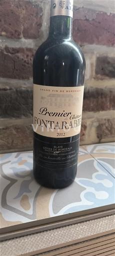 Burdeos Blaye-Côtes de Burdeos Château Fontarabie Premier 2012