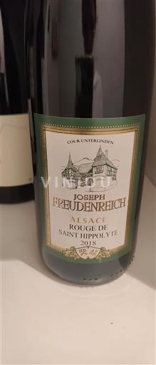 Alsace Không được chỉ định Joseph Freudenreich Rouge de Saint Hippolyte 2018