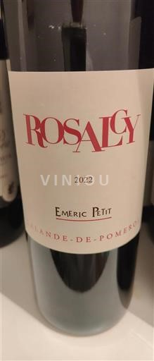 Bordéus Lalande-de-Pomerol Emeric Petit Rosalcy 2022