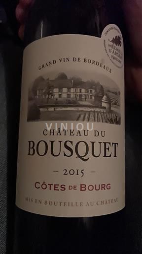 Bordeaux Côtes de Bourg Château Bousquet 2015