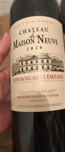 Burdeos Montagne-Saint-Émilion Château Maison Neuve 2020
