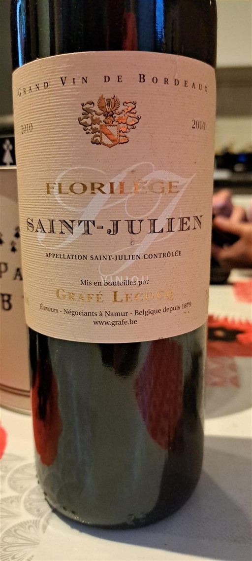 Bordeaux Saint-Julien Grafé Lecocq Florilège 2010