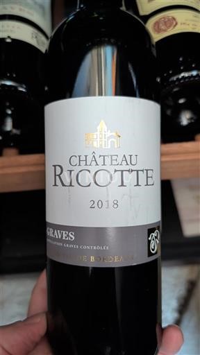 Bordeaux Graves Château Ricotte 2018