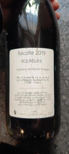 Valle della Loira Bourgueil Maison Audebert & fils 2019