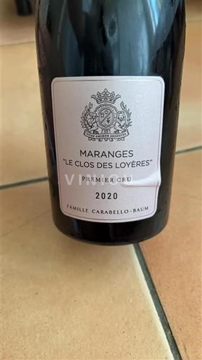 Borgogna Maranges Premier Cru Famille Carabello-Baum Le Clos des Loy%c3%a8res 2020
