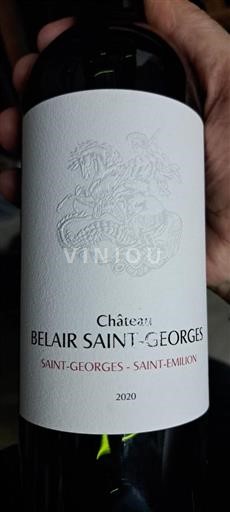 Bordeaux Saint-Georges-Saint-Émilion Château Belair Saint-Georges Réserve du Château 2020