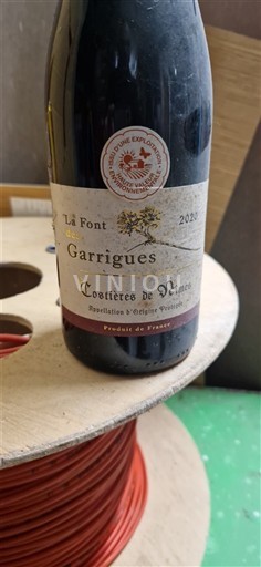 Rhônevallei Costières de Nîmes La Font des Garrigues 2020