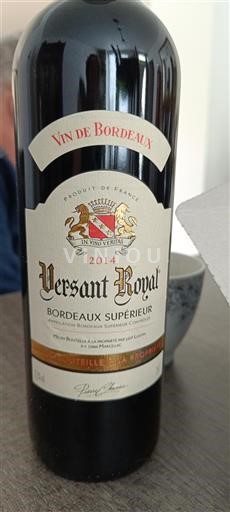 Bordeaux Bordeaux Supérieur Versant Royal 2014