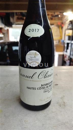 Burgund Hautes Côtes de Nuits Manuel Olivier Vieilles Vignes 2017