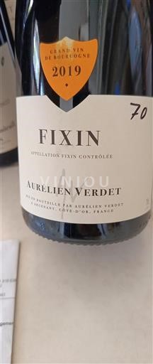 Vin Rouge sec Aurélien Verdet 2019 France Bourgogne Fixin AOC