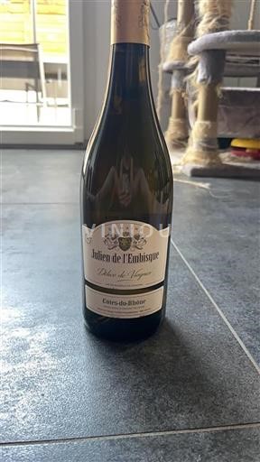 Vale do Ródano Côtes-do-Ródano Julien de l'Embisque Délice de Viognier Não Sazonado