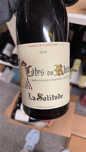 Rhônetal Côtes du Rhône La Solitude 2018