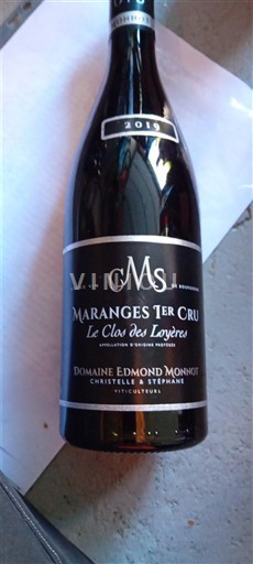Burgundsko Maranges Premier Cru Domaine Edmond Monnot & Fils Le Clos des Loyères 2019