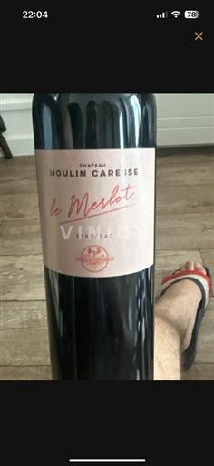 Lounais-Ranska Bergerac Château Moulin Caresse Le Merlot 2020