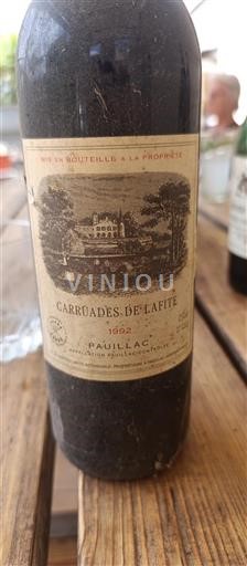 Bordeaux Pauillac Carruades de Lafite 1992