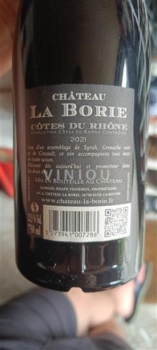 Rhône Valley Côtes-du-Rhône Château La Borie 2021