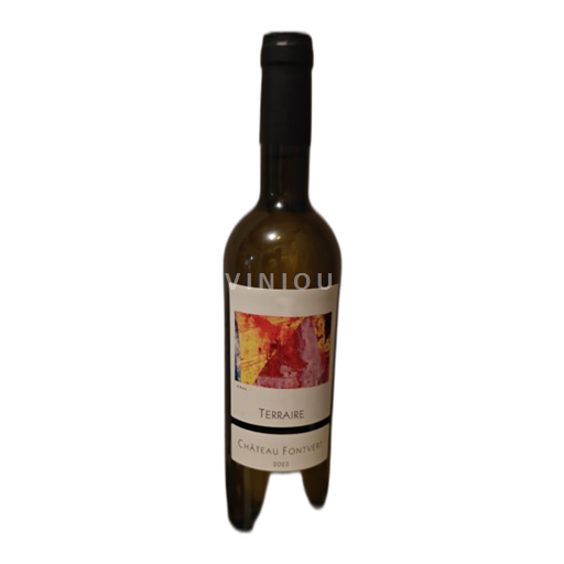 Vin Blanc sec Terraire Blanc Château Fontvert 2023 France Vallée du Rhône Luberon AOC