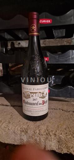 Thung lũng Rhône Châteauneuf-du-pape Château Fargueirol 2017