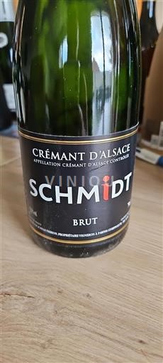 Alsace Crémant d'Alsace Grand Cru Schmidt Brut Ikke årgangsbestemt