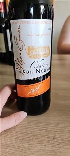 Burdeos Blaye-Côtes de Burdeos Château Maison Neuve 2014