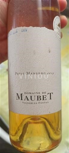 Sudoeste No especificado Domaine Maubet Petit Manseng 2014
