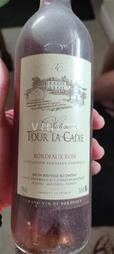 Bordeaux Bordeaux hồng Château Tour La Cadie Không niên vụ