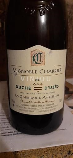 Rhônen laakso Duché d'Uzès Vignoble Chabrier La Garrigue d'Aureillac 2021