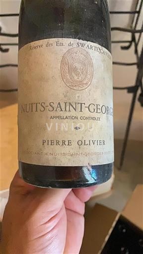 Bourgogne Nuits-Saint-Georges Pierre Olivier Réserve des Ets. de Swarte 1956
