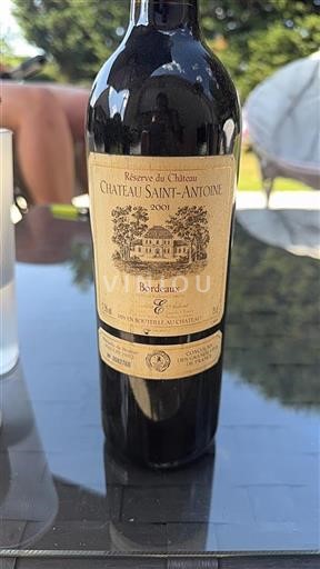 Bordeaux Château Saint-Antoine Réserve du Château 2001