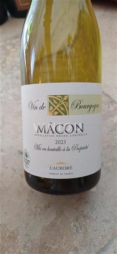 Vin Blanc sec L'Aurore L'Aurore 2023 France Bourgogne Mâcon et mâcon-villages AOC