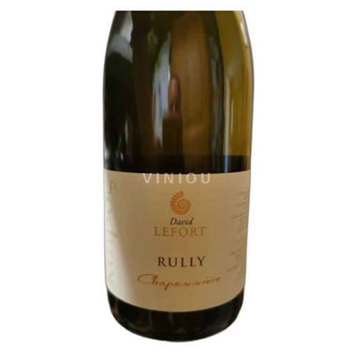 Vin Blanc sec Chaponnière David Lefort 2023 France Bourgogne Rully AOC