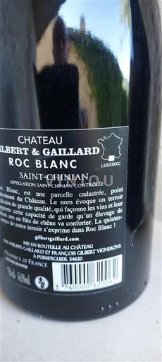 Langvedok Saint-Chinian Gilbert & Gaillard Roc Blanc 2016