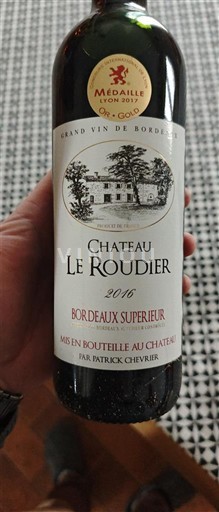 Burdeos Bordeaux superior Château Le Roudier 2016