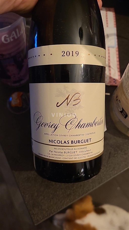 Burgundy Gevrey-Chambertin Nicolas Burguet 2019