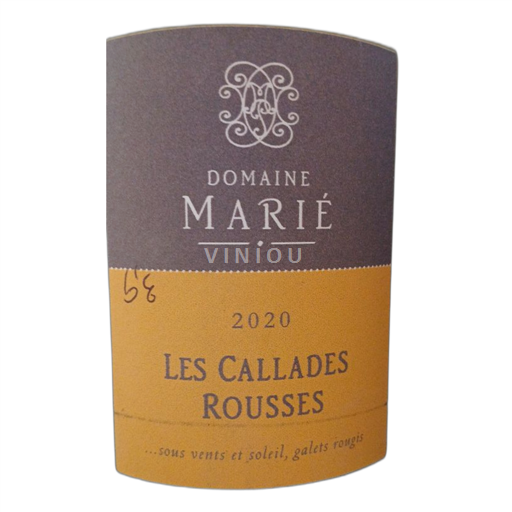 Languedoc-Roussillon Pays d'Oc Domaine Marié Les Callades Rousses 2020