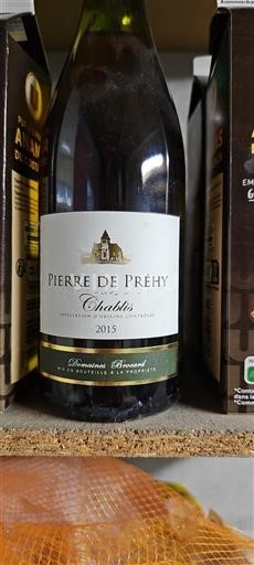 Bourgogne Chablis Pierre de Préhy 2015