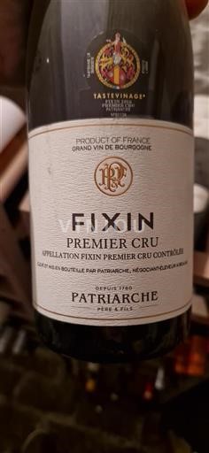 Burgundi Fixin Premier Cru Patriarche 2016