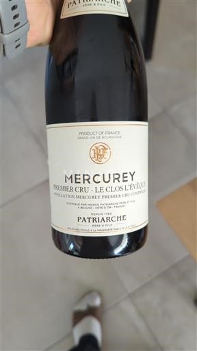 Borgoña Mercurey Premier Cru Patriarche Le Clos l'Evêque 2018