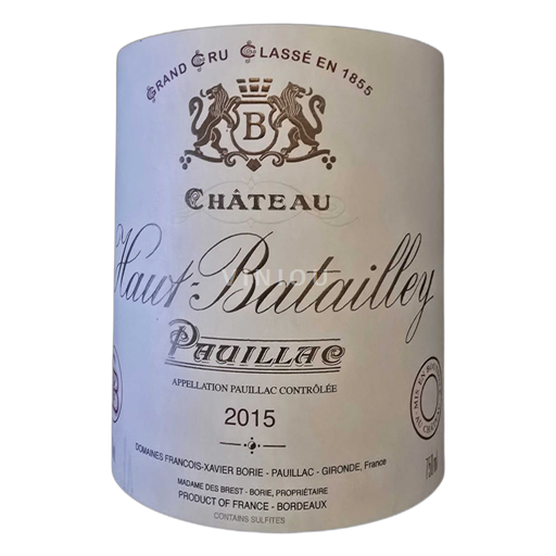 Burdeos Pauillac Pauillac Ch.Haut Batailley 2015