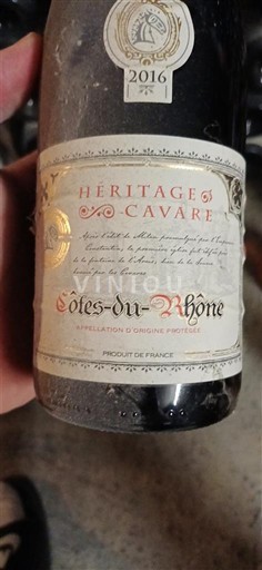 Valle del Ródano Côtes del Ródano Héritage du Cavare 2016