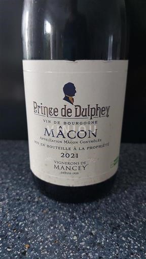 Bourgogne Mâcon och Mâcon-Villages Prince de Dulphey 2021