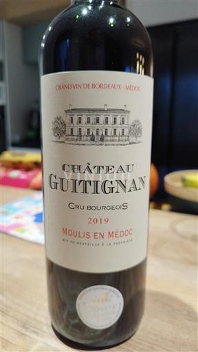 Bordeaux Moulis-en-Médoc Cru Bourgeois Château Guitignan 2019