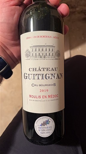 Bordeaux Moulis-en-Médoc Cru Bourgeois Château Guitignan 2019