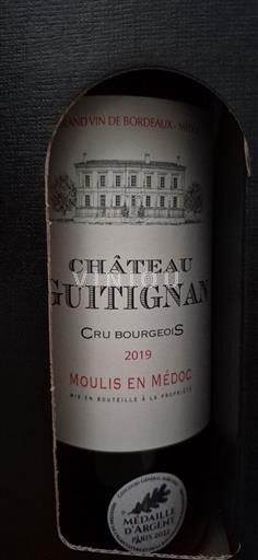 Burdeos Moulis-en-Médoc Cru Bourgeois Château Guitignan 2019