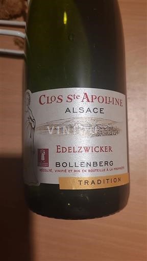 Alsace Edelzwicker Bollenberg Clos Sainte Appoline 2023